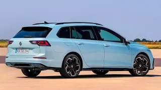 New 2024 Volkswagen Golf Mk8.5 Estate facelift (Crystal Ice Blue) reveal