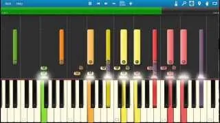 How to play 20th Century Fox Theme Intro on piano - 100% speed , 50% speed and 20% speed - Synthesia