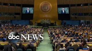 President Biden slams Putin in dramatic address to UN General Assembly | ABCNL