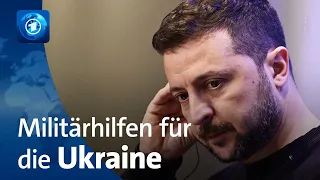 Krieg gegen die Ukraine: Selenskyj wirbt in Europa für mehr Militärhilfen