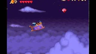 [SNES] Disney's Aladdin (J) | Walkthrough #6 | Bonus Stage | All Red Gems