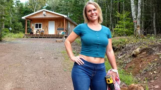 TIMELAPSE - Couple Builds Cabin Alone In The Canadian Wilderness | Pt 3