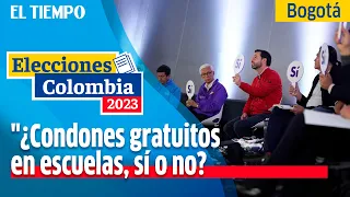 Candidatos a la alcaldía de Bogotá responden: "¿Condones gratuitos en escuelas, sí o no? | El Tiempo