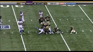 PROOF the Saints bounty program is the  reason they beat the Vikings in the 2009 NFC Championship