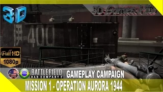 3D Battlefield Bad Company 2  - Gameplay Campaign: Mission 1 - Operation Aurora | Half-SBS 1080p