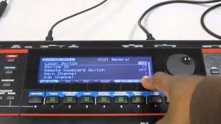Roland Juno-GI and the PK-6 Footpedal using together.