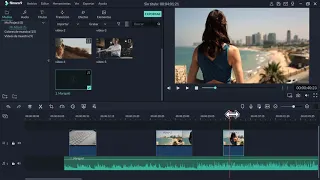 Como cortar y unir un video en Filmora