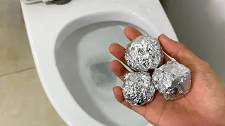 The secret to putting aluminum foil in the toilet! Once and you will be amazed with the results