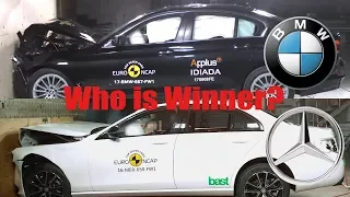 2017 BMW 520D vs 2017 Mercedes E 220D | Crash Test: BMW vs Mercedes - Who is winner? | Head2Head