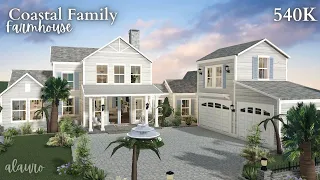 Coastal Family Farmhouse - 540K - Bloxburg Speed Build