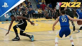 NBA 2K22 Gameplay - Brooklyn Nets vs Golden State Warriors Xbox Series X/PS5