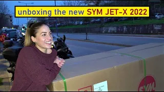unboxing SYM jet x 125cc scooter 2022