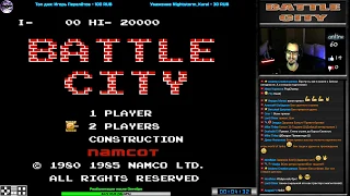 Танчики | Battle City прохождение coop Flip 1-70 | Игра (Dendy, Nes, Famicom, 8 bit) 1985 Стрим RUS