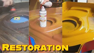 Restoring a MOWER DECK like it is a CLASSIC CAR (time lapse)
