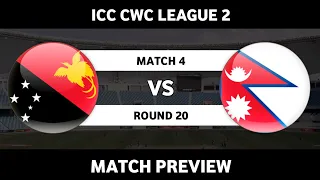 PNG vs NEP | Match Preview | ICC CWC League 2 Round 20 Match 4 | Daily Cricket