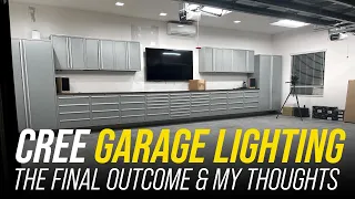 New Garage Build: Finally Installing Overhead Lights! CREE KR and Troffer LEDs (Part 2)