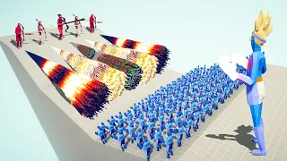 100x BOXERS + GIANT vs 5x GODS - Totally Accurate Battle Simulator TABS