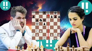 2828 Elo chess game | Tania Sachdev vs Magnus Carlsen