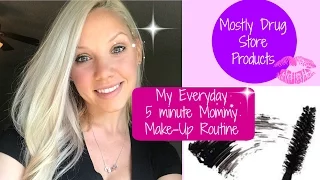 GET READY WITH ME// 5 minute everyday mommy make up routine