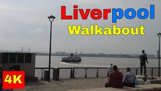 Walk in Liverpool England, UK - 4K