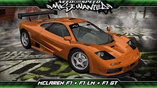 Need for Speed: Most Wanted Mod Showcase - McLaren F1 + F1 LM + F1 GT