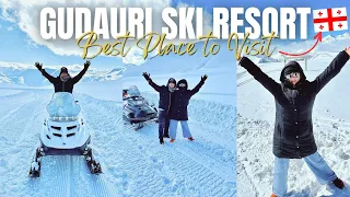 Gudauri Ski Resort | First Snow Experience | Tbilisi Georgia Tour | Best Place to Visit Georgia