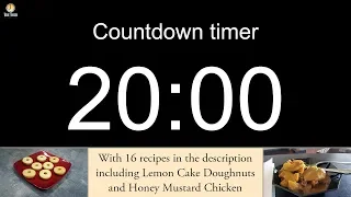 20 minute Countdown timer with alarm (including 16 recipes)