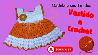 Vestido a crochet para niña!