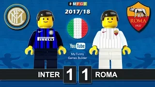 Inter Roma 1-1 • Serie A (21/01/2018) goal highlights sintesi Lego Calcio 2017/18