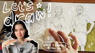 just a cozy lil sketchbook session ✿ (real time) (chatty) (really cool & great)