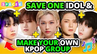 SAVE ONE KPOP IDOL AND MAK﻿E YOUR OWN KPOP GROUP 2023 💖 🎶 SpaceK | K-POP QUIZ | K-POP GAME