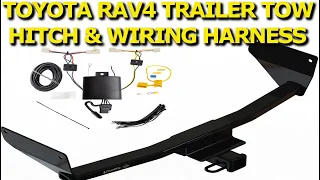 Toyota Rav4 Trailer Tow Hitch For 2019 2020 2021 Toyota RAV4 All Style Receiver & Wiring Harness Kit