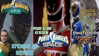 Power Rangers Zeo Episode 50,Power Rangers in Space Episode 42 and 43, Cosmic Fury Episode 1 Review