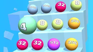 Ball Ladder 2048 ! All Levels Gameplay (785-793) android, ios