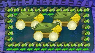 3 Cob Cannon X 99 Gatling Pea vs Gargantuar - Plants vs Zombies Hack