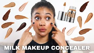 MILK MAKEUP CONCEALER REVIEW & TRY ON // milk makeup future fluid concealer review & try-on!