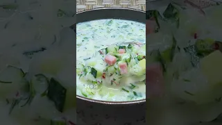 Этот ХОЛОДНЫЙ СУП готовим все лето! Выручает в жару! Самая Вкусная ОКРОШКА. Рецепт Окрошки на Кефире