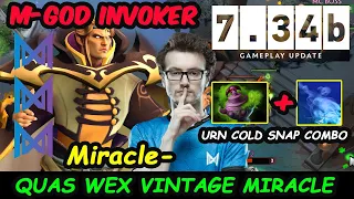 Miracle Invoker Cold Snap Urn COMBO - Quas Wex Build NEW PATCH 7.34b Dota 2