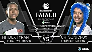 Mortal Kombat X Tyrant (Jax) {Pumped Up} Vs Sonic Fox (Erron Black) {Outlaw} MKX