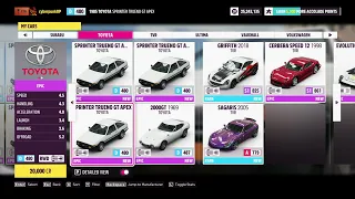 Toyota Trueno AE86 Collection in Forza Horizon 5