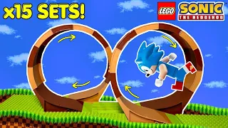 Building the LARGEST LEGO Sonic the Hedgehog Track! #LEGOPartner #LEGOSonic #AD