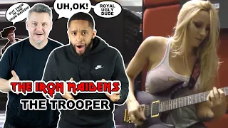 Two Gorgeous Girls Play Guitar | The Trooper by The Iron Maidens | Iron Maiden | First Time Reaction