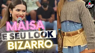 MAISA CHAMA ATENÇÃO COM LOOK BIZARRO NO PROGRAMA ALTAS HORAS