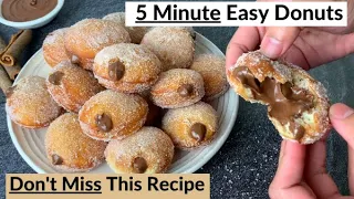 Soft and Fluffy Mini Donuts - 🍩 Better Than BAKERY - Quick Easy Recipe Homemade Chocolate Doughnuts