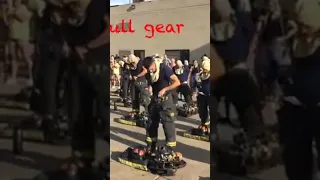 Donning Fireman Gear in 60 seconds! #viral #shorts