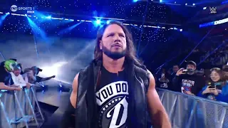 AJ Styles Smackdown entrance with new theme debuted at WM 40