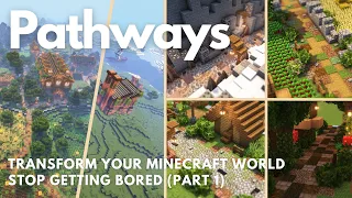 PATHWAYS | Beautify your Minecraft World | Beginners & Advanced