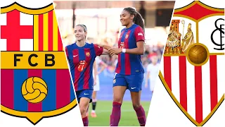 Barcelona women vs Sevilla women | copa de la Reina Highlights resumen