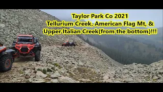 Taylor Park C Upper Italian Creek(from the bottom)CanAm Maverick X3 turbo RR and Polaris RZR Turbo S