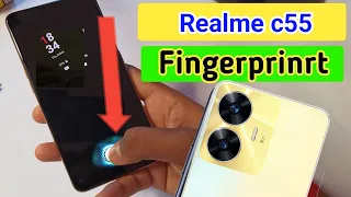 Realme c55 display fingerprint setting/Realme c55 fingerprint screen lock/fingerprint sensor